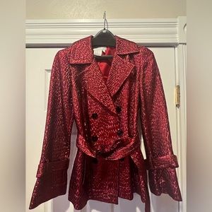 Red Metallic Blazer
